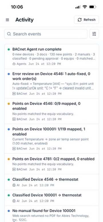 Local AI — mobile view